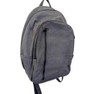 Adidas Leather Basic Gray Backpack Full Size Unisex
